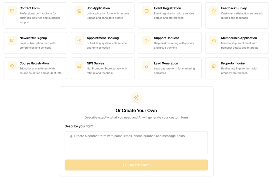 FillyForm - Form templates